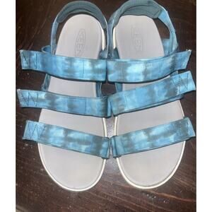 KEEN Sandals Elle Strappy Seamoss Tie Dye/Star White US 9